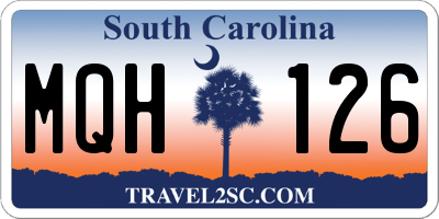 SC license plate MQH126