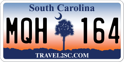 SC license plate MQH164