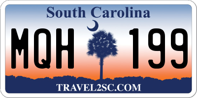 SC license plate MQH199
