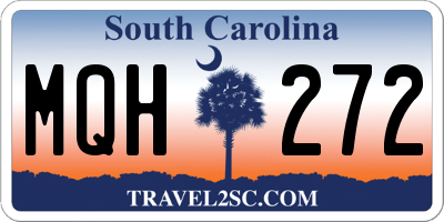 SC license plate MQH272