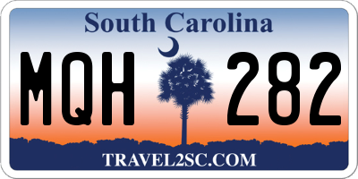 SC license plate MQH282