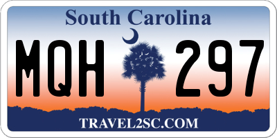 SC license plate MQH297