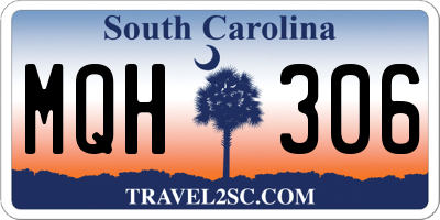 SC license plate MQH306