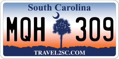 SC license plate MQH309