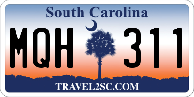SC license plate MQH311