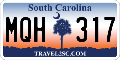 SC license plate MQH317