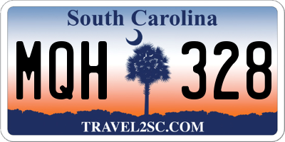 SC license plate MQH328