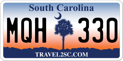 SC license plate MQH330