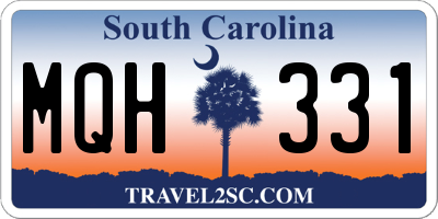 SC license plate MQH331