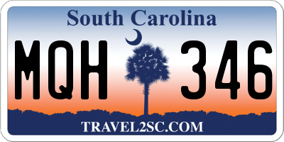 SC license plate MQH346