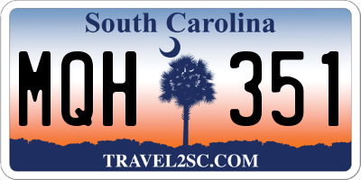 SC license plate MQH351
