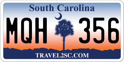 SC license plate MQH356