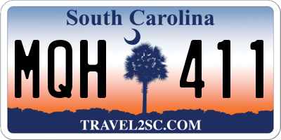 SC license plate MQH411