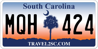 SC license plate MQH424