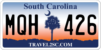 SC license plate MQH426