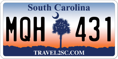 SC license plate MQH431