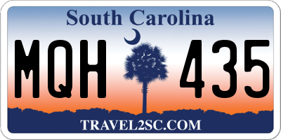 SC license plate MQH435