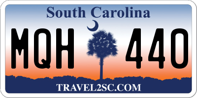 SC license plate MQH440