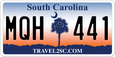 SC license plate MQH441