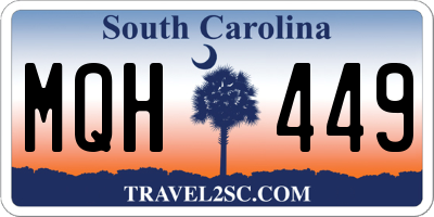 SC license plate MQH449