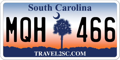 SC license plate MQH466