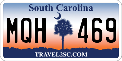 SC license plate MQH469