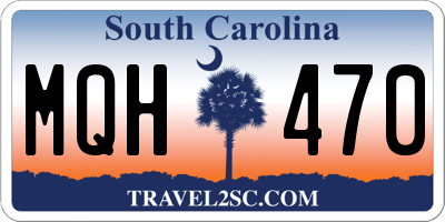 SC license plate MQH470