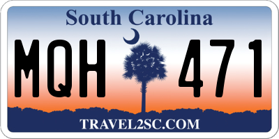SC license plate MQH471