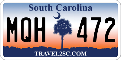 SC license plate MQH472