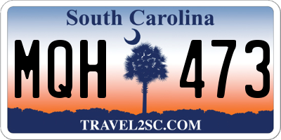 SC license plate MQH473