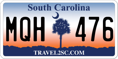 SC license plate MQH476