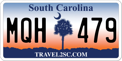 SC license plate MQH479