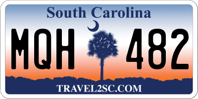 SC license plate MQH482