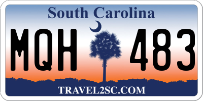 SC license plate MQH483