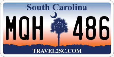 SC license plate MQH486