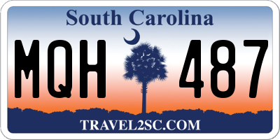 SC license plate MQH487