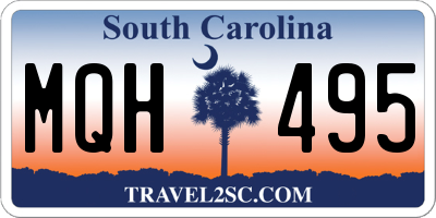 SC license plate MQH495