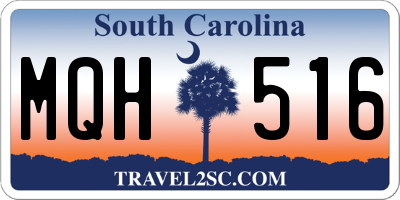 SC license plate MQH516