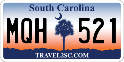 SC license plate MQH521