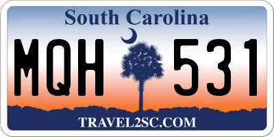SC license plate MQH531