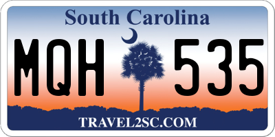 SC license plate MQH535