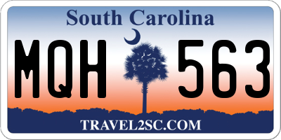 SC license plate MQH563