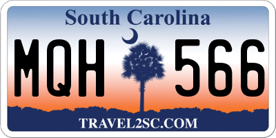 SC license plate MQH566