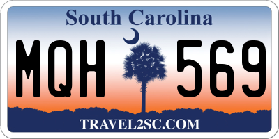 SC license plate MQH569