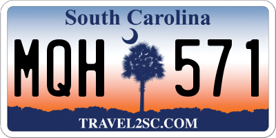 SC license plate MQH571