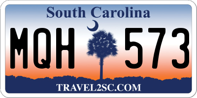 SC license plate MQH573