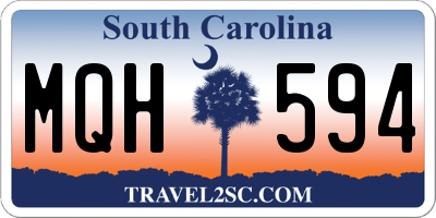 SC license plate MQH594
