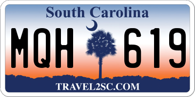 SC license plate MQH619