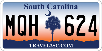 SC license plate MQH624
