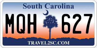 SC license plate MQH627